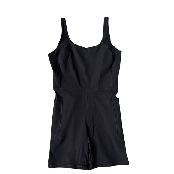 CALIA Womens Inspire Short Stretch Lightweight Bodysuit Pure Black Size M NWT - Picture 2 of 9